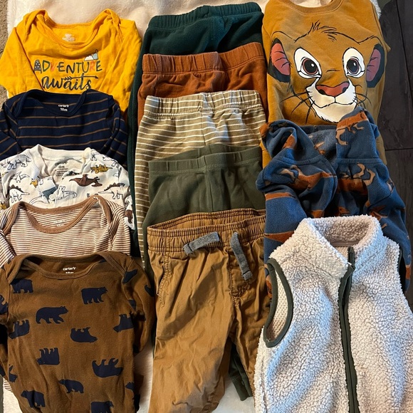 Carter's Other - 13 pcs! Boys 18mo bundle, mostly Carter’s, long sleeve, pants, hoodie, Disney,